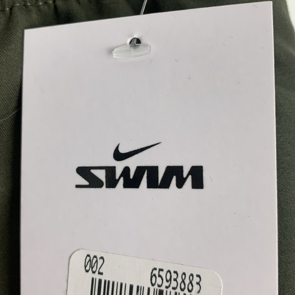 Nike SWIM Men's Dark Green Swim trunks Shorts Size XL drawstring Lined NWT NEW - Picture 4 of 16
